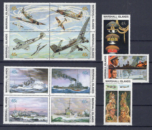 Marshall Islands 255-265 MNH WWII Historical Events of 1940