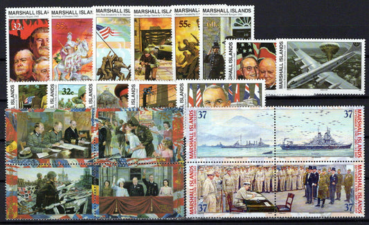 Marshall Islands 504-524 MNH WWII Historical Events of 1945