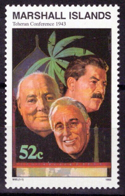 Marshall Islands 475 MNH WWII Teheran Conference FDR Churchill ZAYIX 0124S0222M